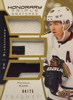 2020-21 Upper Deck Trilogy - Honorary Triple Swatches #HTS-PK Patrick Kane Front