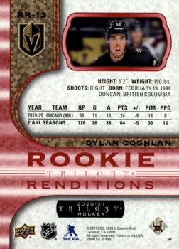 2020-21 Upper Deck Trilogy - Rookie Renditions Red Foil #RR-13 Dylan Coghlan Back