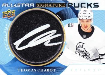 2020-21 Upper Deck Trilogy - All-Star Signature Pucks #ASP-TC Thomas Chabot Front