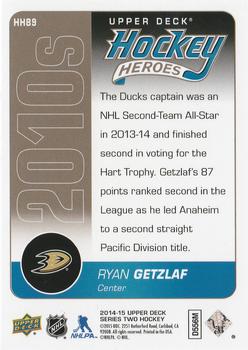 2014-15 Upper Deck - Hockey Heroes: 2010s #HH89 Ryan Getzlaf Back