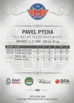 2018-19 OFS Chance Liga #66 Pavel Pycha Back