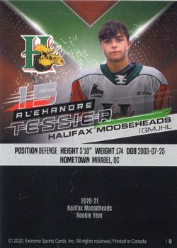2020-21 Extreme Halifax Mooseheads (QMJHL) #9 Alexandre Tessier Back