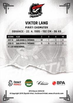 2019-20 OFS Classic Chance liga #7 Viktor Lang Back