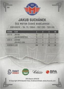 2019-20 OFS Classic Chance liga #64 Jakub Suchanek Back