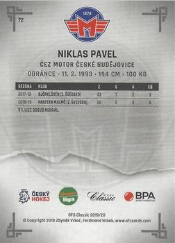 2019-20 OFS Classic Chance liga - Leather #72 Niklas Pavel Back
