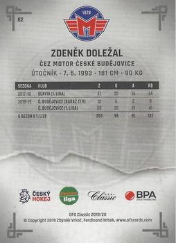 2019-20 OFS Classic Chance liga - Magma #82 Zdenek Dolezal Back
