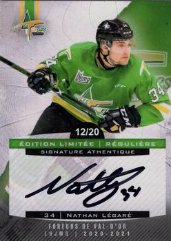 2020-21 Val-d'Or Foreurs (QMJHL) - Autographs #9 Nathan Legare Front