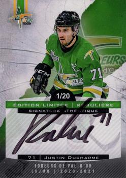 2020-21 Val-d'Or Foreurs (QMJHL) - Autographs #12 Justin Ducharme Front