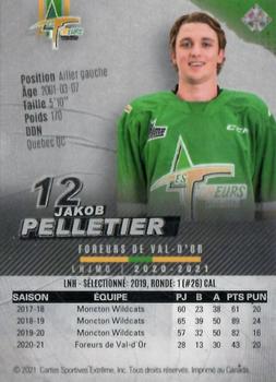 2020-21 Val-d'Or Foreurs (QMJHL) - Autographs Silver #3 Jakob Pelletier Back