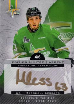 2020-21 Val-d'Or Foreurs (QMJHL) - Autographs Silver #11 Marshall Lessard Front