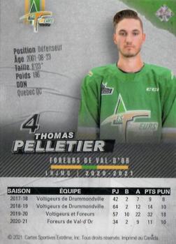 2020-21 Val-d'Or Foreurs (QMJHL) - Autographs Silver #16 Thomas Pelletier Back