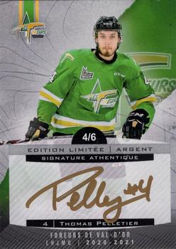 2020-21 Val-d'Or Foreurs (QMJHL) - Autographs Silver #16 Thomas Pelletier Front
