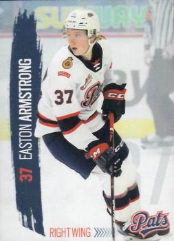 2020-21 Regina Pats (WHL) #NNO Easton Armstrong Front