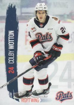 2020-21 Regina Pats (WHL) #NNO Colby Wotton Front