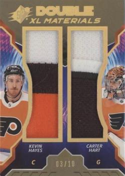 2020-21 SPx - Double XL Duos Materials Premium #XD-HH Kevin Hayes / Carter Hart Front