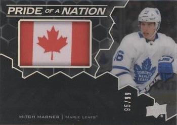2020-21 SPx - UD Black Pride of a Nation Patch #PN-MM Mitch Marner Front