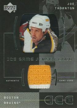 2000-01 Upper Deck Rookie Update - Ice Game Jerseys #I-JT Joe Thornton Front