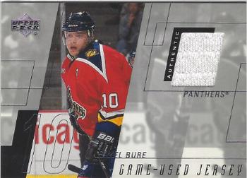 2000-01 Upper Deck - Game Jerseys (Series Two) #PB Pavel Bure Front