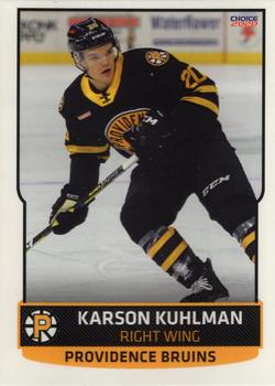 2019-20 Choice Providence Bruins (AHL) #9 Karson Kuhlman Front