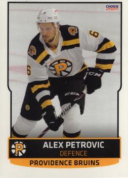 2019-20 Choice Providence Bruins (AHL) #19 Alex Petrovic Front