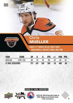 2020-21 Upper Deck AHL #88 Chris Mueller Back