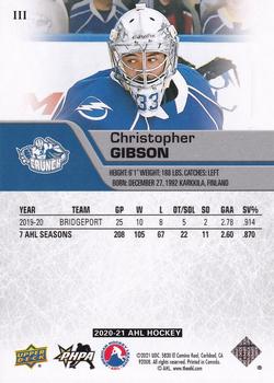 2020-21 Upper Deck AHL #111 Christopher Gibson Back