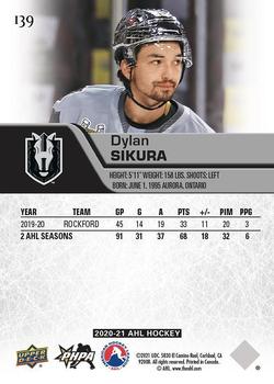 2020-21 Upper Deck AHL #139 Dylan Sikura Back
