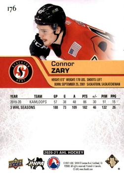 2020-21 Upper Deck AHL #176 Connor Zary Back