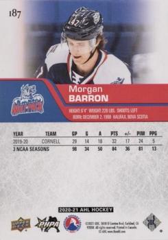 2020-21 Upper Deck AHL #187 Morgan Barron Back