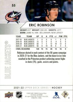 2021-22 Upper Deck #55 Eric Robinson Back