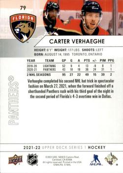 2021-22 Upper Deck #79 Carter Verhaeghe Back