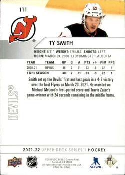 2021-22 Upper Deck #111 Ty Smith Back