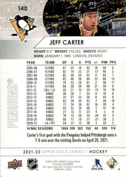 2021-22 Upper Deck #140 Jeff Carter Back