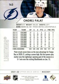 2021-22 Upper Deck #163 Ondrej Palat Back