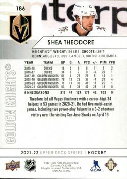 2021-22 Upper Deck #186 Shea Theodore Back