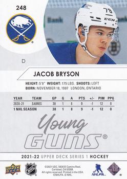 2021-22 Upper Deck #248 Jacob Bryson Back