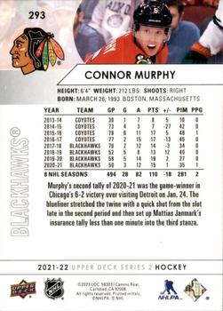 2021-22 Upper Deck #293 Connor Murphy Back
