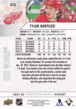 2021-22 Upper Deck #313 Tyler Bertuzzi Back