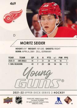 2021-22 Upper Deck #469 Moritz Seider Back