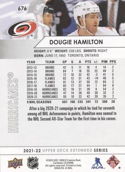 2021-22 Upper Deck #676 Dougie Hamilton Back