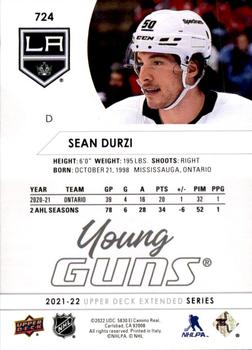 2021-22 Upper Deck #724 Sean Durzi Back
