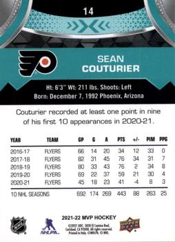 2021-22 Upper Deck MVP #14 Sean Couturier Back