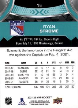 2021-22 Upper Deck MVP #16 Ryan Strome Back