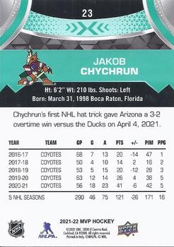 2021-22 Upper Deck MVP #23 Jakob Chychrun Back
