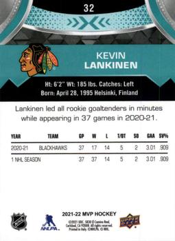 2021-22 Upper Deck MVP #32 Kevin Lankinen Back