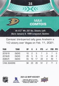 2021-22 Upper Deck MVP #38 Max Comtois Back
