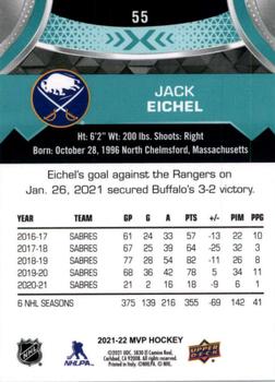 2021-22 Upper Deck MVP #55 Jack Eichel Back
