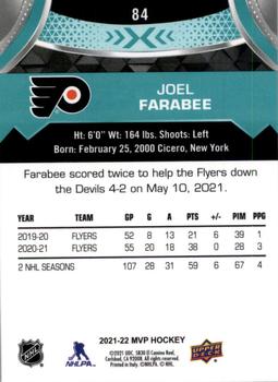 2021-22 Upper Deck MVP #84 Joel Farabee Back