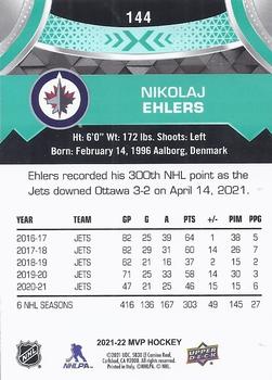 2021-22 Upper Deck MVP #144 Nikolaj Ehlers Back