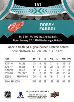 2021-22 Upper Deck MVP #151 Robby Fabbri Back